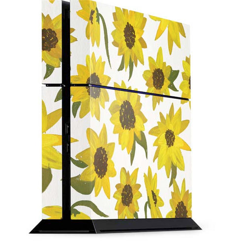 Cat Coq Sunflower Acrylic PS4 Console Skin