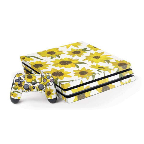 Cat Coq Sunflower Acrylic PS4 Pro Bundle Skin