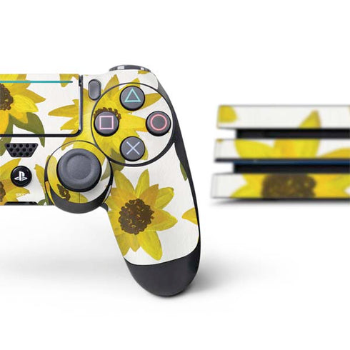 Cat Coq Sunflower Acrylic PS4 Pro Bundle Skin