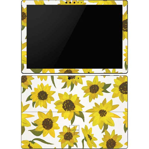 Cat Coq Sunflower Acrylic Surface Pro 6 Skin