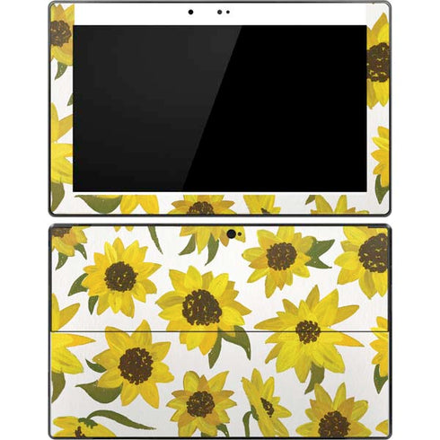 Cat Coq Sunflower Acrylic Surface Pro Tablet Skin