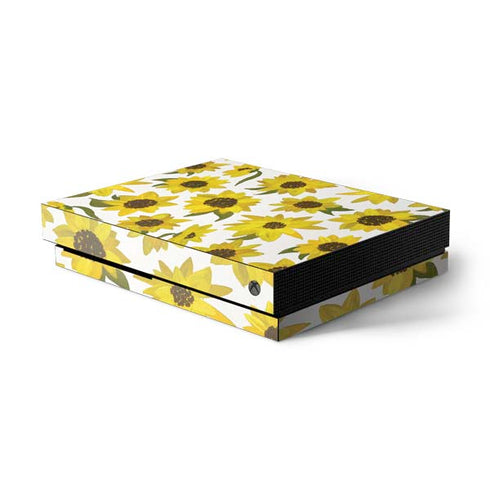 Cat Coq Sunflower Acrylic Xbox One X Console Skin