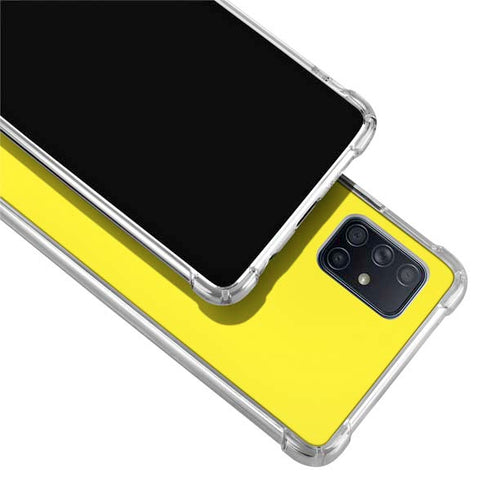 Yellow Solid Galaxy A51 5G Clear Case
