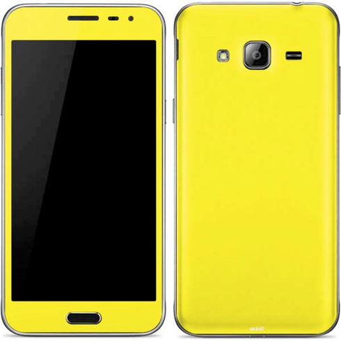 Yellow Solid Galaxy J3 Skin