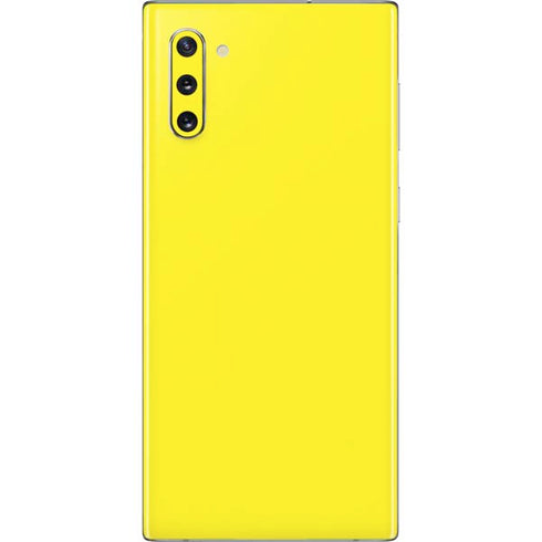Yellow Solid Galaxy Note 10 Skin