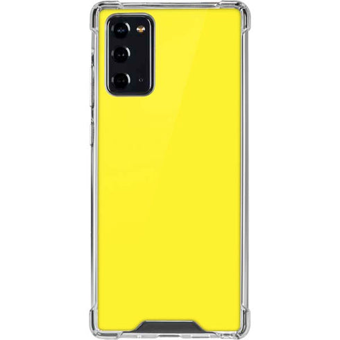 Yellow Solid Galaxy Note20 5G Clear Case