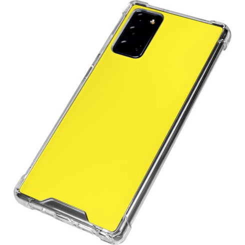 Yellow Solid Galaxy Note20 5G Clear Case