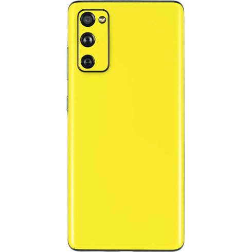 Yellow Solid Galaxy S20 Fan Edition Skin