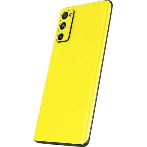 Yellow Solid Galaxy S20 Fan Edition Skin