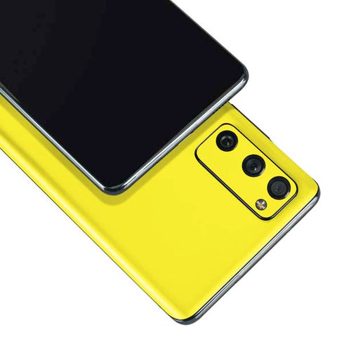 Yellow Solid Galaxy S20 Fan Edition Skin