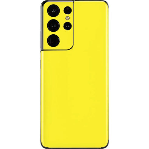 Yellow Solid Galaxy S21 Ultra 5G Skin