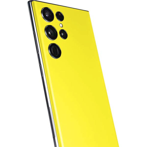 Yellow Solid Galaxy S22 Ultra Skin