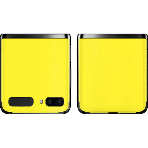 Yellow Solid Galaxy Z Flip Skin