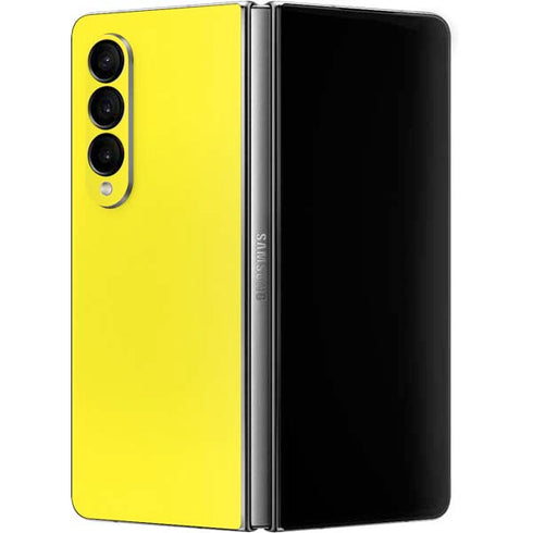 Yellow Solid Galaxy Z Fold4 5G Skin