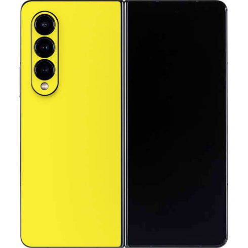 Yellow Solid Galaxy Z Fold4 5G Skin