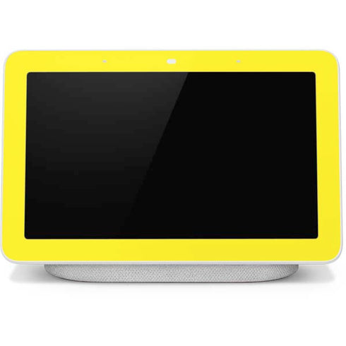 Yellow Solid Google Home Hub Skin