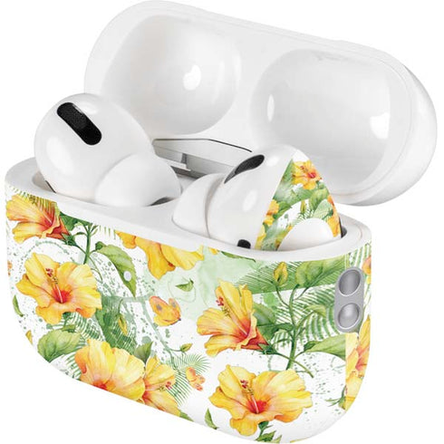 Yellow Hibiscus AirPods Pro 2nd Gen Skin