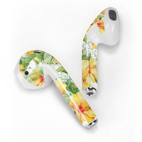Yellow Hibiscus Apple AirPods 2 Skin