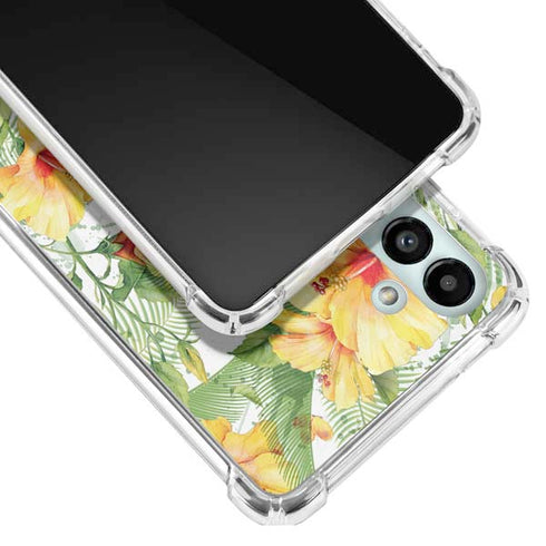 Yellow Hibiscus Galaxy A13 5G Clear Case