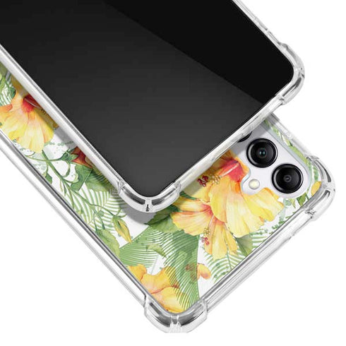 Yellow Hibiscus Galaxy A14 5G Clear Case