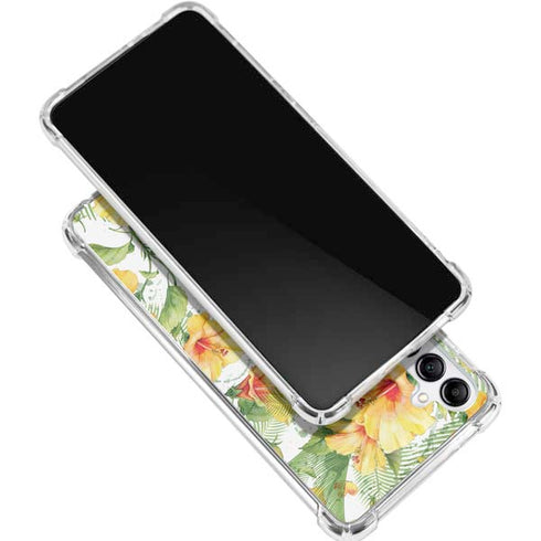 Yellow Hibiscus Galaxy A15 5G Clear Case