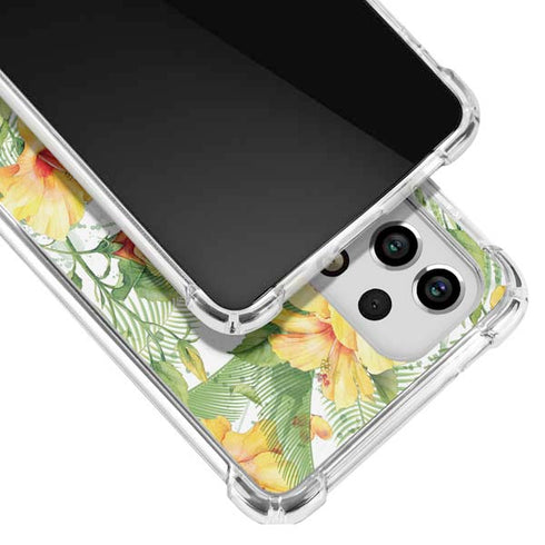 Yellow Hibiscus Galaxy A53 5G Clear Case