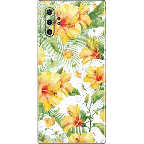 Yellow Hibiscus Galaxy Note 10 Plus Skin