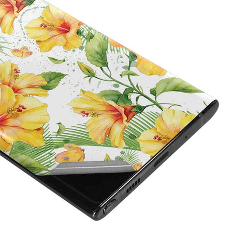 Yellow Hibiscus Galaxy Note 10 Plus Skin