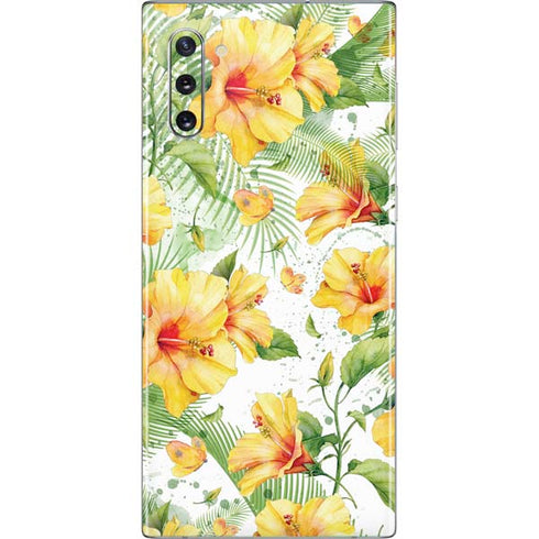 Yellow Hibiscus Galaxy Note 10 Skin