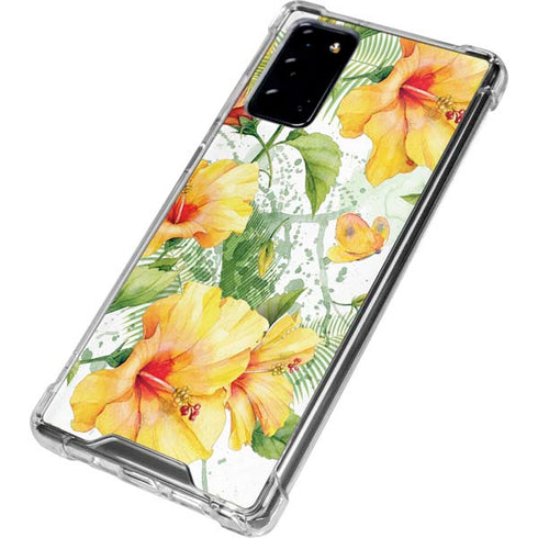 Yellow Hibiscus Galaxy Note20 5G Clear Case