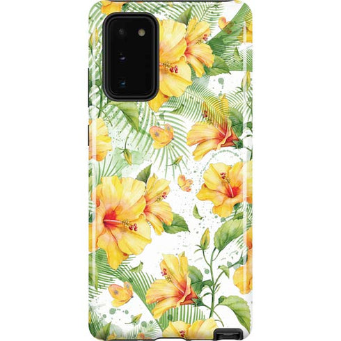Yellow Hibiscus Galaxy Note20 5G Pro Case