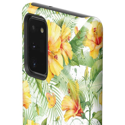 Yellow Hibiscus Galaxy Note20 5G Pro Case