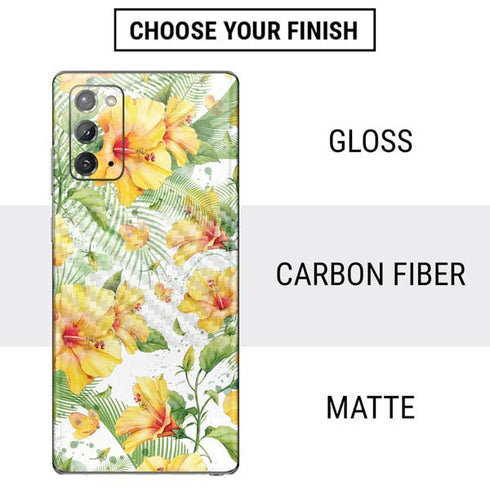 Yellow Hibiscus Galaxy Note20 5G Skin