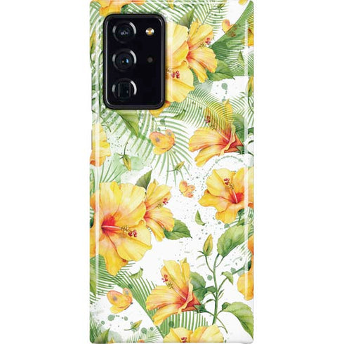 Yellow Hibiscus Galaxy Note20 Ultra 5G Lite Case