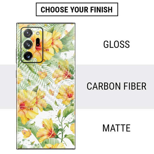 Yellow Hibiscus Galaxy Note20 Ultra 5G Skin