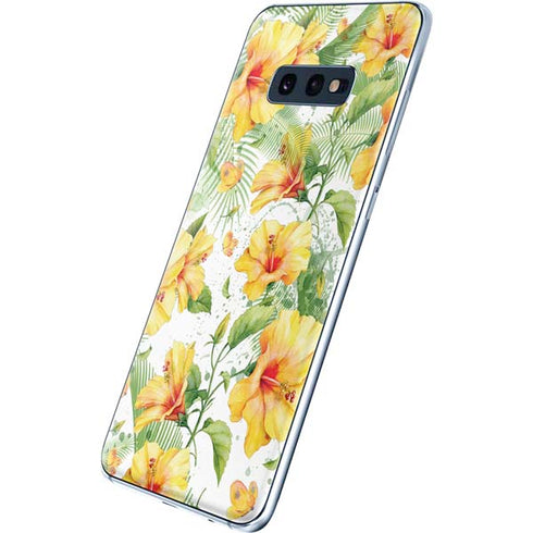 Yellow Hibiscus Galaxy S10e Skin