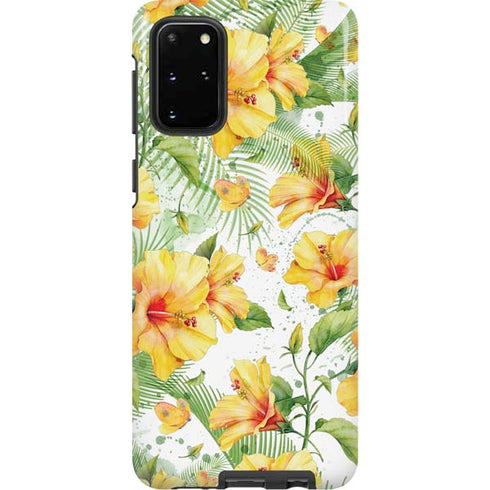Yellow Hibiscus Galaxy S20 Plus Pro Case