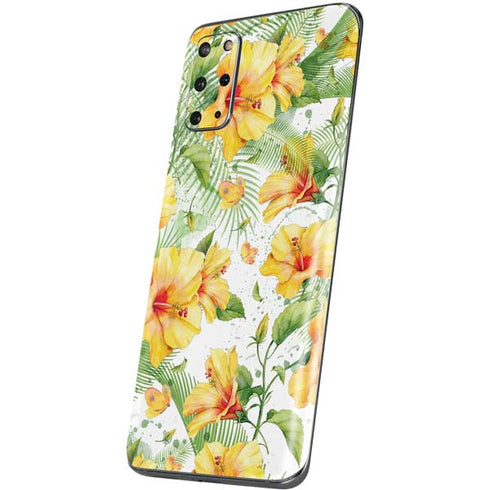 Yellow Hibiscus Galaxy S20 Plus Skin