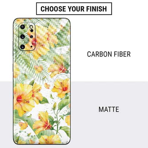 Yellow Hibiscus Galaxy S20 Plus Skin