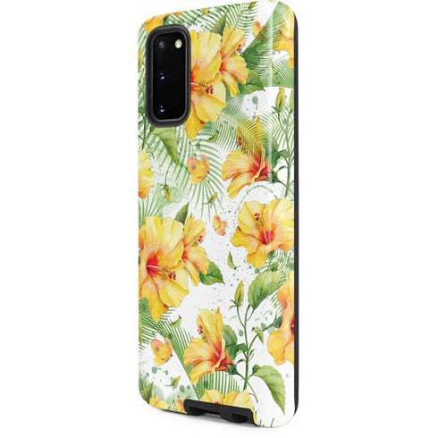 Yellow Hibiscus Galaxy S20 Pro Case