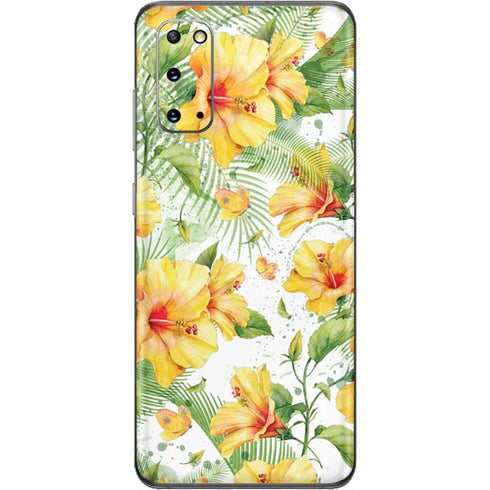 Yellow Hibiscus Galaxy S20 Skin
