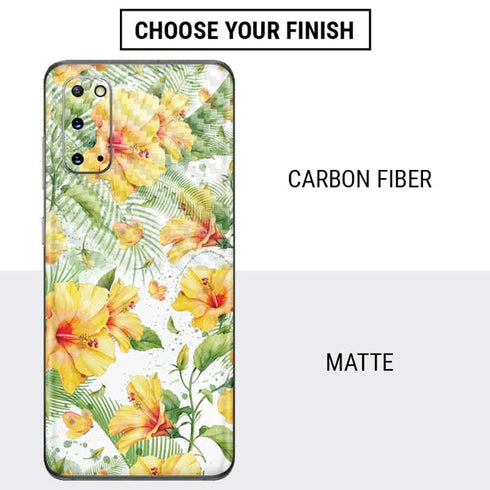 Yellow Hibiscus Galaxy S20 Skin