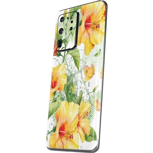 Yellow Hibiscus Galaxy S20 Ultra 5G Skin