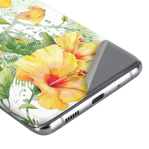 Yellow Hibiscus Galaxy S20 Ultra 5G Skin