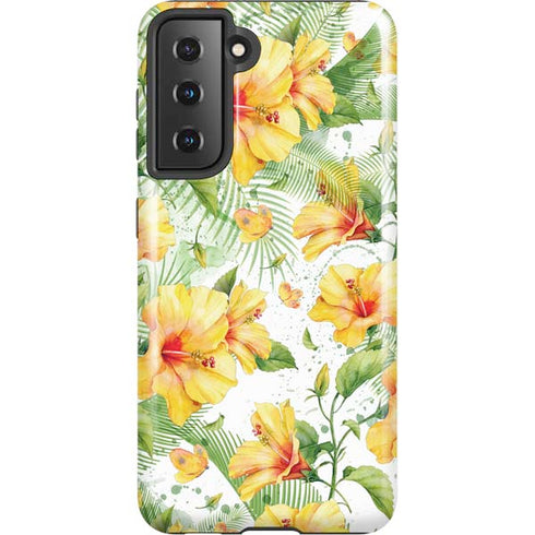 Yellow Hibiscus Galaxy S21 5G Pro Case