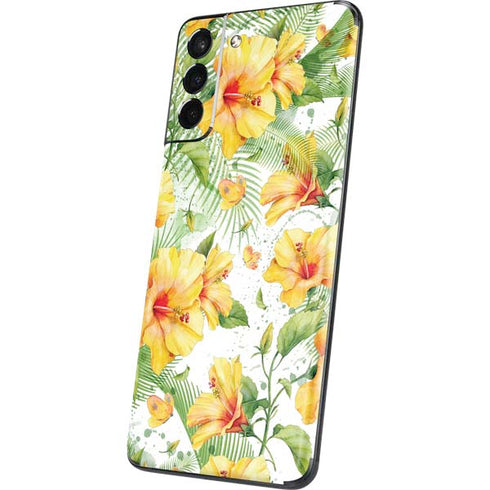 Yellow Hibiscus Galaxy S21 5G Skin
