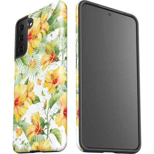 Yellow Hibiscus Galaxy S21 FE Pro Case