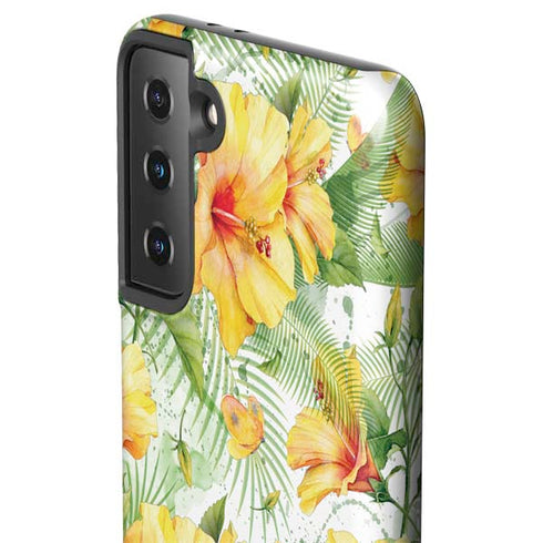 Yellow Hibiscus Galaxy S21 Plus 5G Pro Case