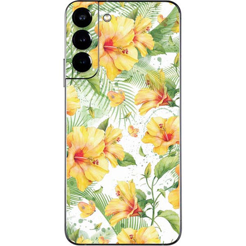 Yellow Hibiscus Galaxy S22 Plus Skin
