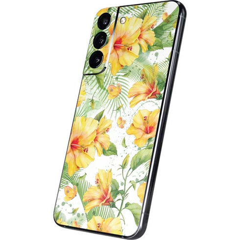 Yellow Hibiscus Galaxy S22 Plus Skin
